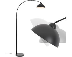 DnA® Booglamp - Vloerlamp - Lampenkap - Booglampen Dimbaar - Booglampen Staand Vloerlamp - Zwart - 30cm x 30cm x 204cm