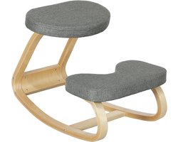 DnA® Kniestoel - Ergonomische Bureaustoel - Douchestoel - Grijs - 50cm x 73cm x 55cm