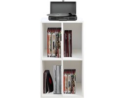 DnA® Platenspeler Meubel - IP Kast - Platenspeler Kast - Vinyl Kast - IP Meubel - Wit - 37cm x 75cm x 45cm