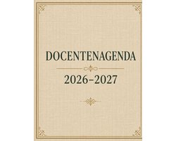 Docentenagenda 2026/2027 - Planningsagenda A4 - Papier - Weekplanning en Cijferoverzicht - Voor Docenten