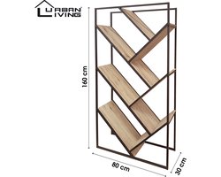 "DOCK" BOEKENKAST DESIGN 80X30XH160CM