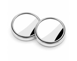 Dodehoekspiegel Auto - 2 Stuks - 360° Draaibaar - Dodehoekspiegel - Zelfklevend - 5 cm Spiegel - Buitenspiegels - Achteruitkijkspiegel - Zilver - Auto Accessoires