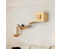 Doe-het-zelf Kattenwand Meubelset – Multi-level Klim- en Speelmeubel voor Katten