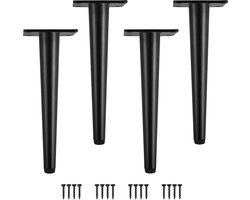 Doe-het-zelf Metalen Tafelpoten - Set van 4 - Kegel Meubelpoten voor tv-kast bank badkamerkast