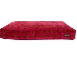 Dogguo Check Bed Bruin&Pink - Hondenmatras - M