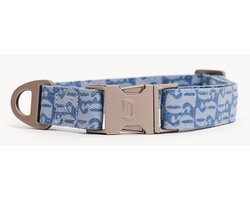 Dogguo Denim Collar Denim - Hondenhalsband - Grote Honden