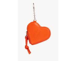 Dogguo Heart Poepzakjes Houder - Hondenriem - Ø10x3 cm Oranje Voor Honden