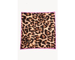 Dogguo Leo-Bandana - Hondenkleding - 55x55 cm Bruin Beige Zwart Voor Honden