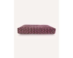 Dogguo Retro Wave Bed - Hondenmand - 105x65x15 cm Groen Pink L