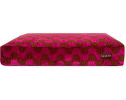 Dogguo Wavey Bed Bruin&Pink - Hondenmatras - Xl