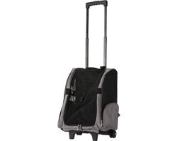 Dogs Collection - Dieren Trolley & Rugzak - 2 in 1 - Zwart - Opvouwbaar