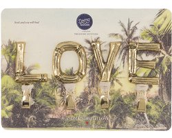 Doing Goods Bodhi Bamboo Love Hook Set - Antique Shiny