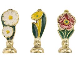 Doing Goods Kaarthouders Set - Posy Bloemen - Messing