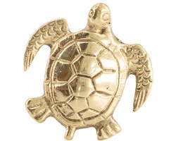 Doing Goods Knop - Turtle - Messing