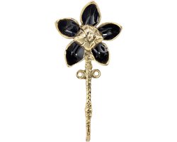 Doing Goods Liv Flower Wandhaak - Black