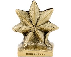 Doing Goods Oda Star Card Holder - Gold Matt