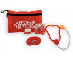 Dokter Speelset - In Tasje - 6 Delig - Speelgoed - Leerzaam - Interactief - Speelgoed Dokter - Kinderen - Carnaval - Rollenspel - Handig Voor Onderweg - Cadeau - Little Dokter - Vanaf 3 Jaar