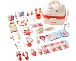 Dokterset Speelgoed - Tandarts Set - Doktersset met Kist - Rood