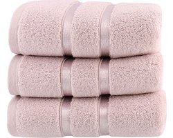 Dolce Deluxe Handdoek set van 5 stuks licht lila paars 50x90cm 560gr