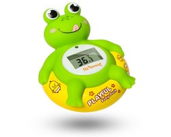 Doli Yearning Baby Badthermometer, Drijvend BadSpeelgoed voor Kleuters, Badthermometer, in graden Fahrenheit en Celsius - veelkleurige kikker
