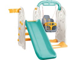 Dolu Turquoise/Geel 4-in-1 Speeltoestel