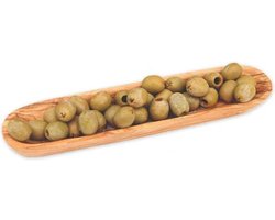 D.O.M. Olijfhouten Serveerschaal - 25 cm - Perfect voor Tapas, Olijven en Snacks