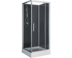 Domino Complete Douchecabine - 90x90x210 - Kitvrij - Alu Matt