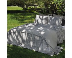 Dommelin Dekbedovertrekset Pordoi Satijn 400TC 240x200/220, Kleur: Olifantgrijs