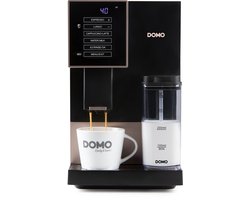 DOMO DO743K Volautomatische espressomachine - Geïntegreerde melkopschuimer – 1 touch bean-to-cup – Espresso – Americano – Lungo – Cappuccino – Latte macchiato – ARS pomp 19 bar