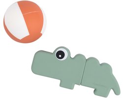 Done By Deer Badspeeltje Toy Croco Green