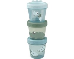 Done By Deer Croco Bewaarbakjes - 3 Stuks - Green