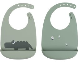 Done by Deer Croco Slab Green 2 Stuks