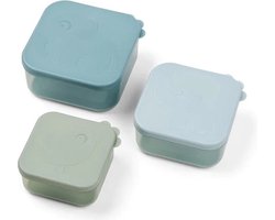 Done by Deer Deer Friends Snackdoosjes set van 3 - Blue