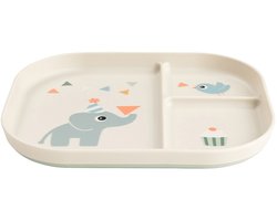 Done By Deer Foodie Compartment Plate Celebration Sand 1766989