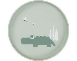 Done By Deer Foodie Plate Croco Green