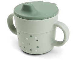 Done by Deer Foodie spout cup - Happy dots Green