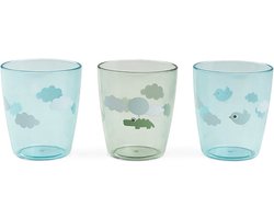 Done by Deer Happy Clouds Kinderglas - 3 Stuks - Green