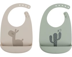 Done By Deer Lalee Slab Sand/Green 2 Stuks