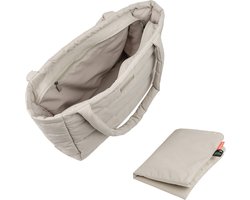 Done by Deer Luiertas Sand Beige Quilted Tote Bag