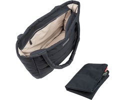 Done By Deer Quilted Changing Tote Bag Black