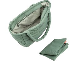 Done By Deer Quilted Changing Tote Bag Green