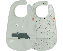 Done by Deer slabbetje set van 2 - Croco Green