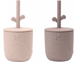 Done by Deer Wally Peekaboo Rietjesbeker Powder 2 Stuks