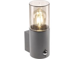 Donkergrijze Buitenwandlamp met PIR-sensor voor Tuin en Terras - IP54
