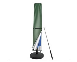 Donkergroene Parasol Beschermhoes 170x35 cm met Telescoopstok – 210D Oxford Stof – Waterdicht, UV-bestendig en Winddicht – Bescherming voor Tuin & Terras Parasols
