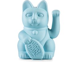 Donkey Products Gelukskat - Lucky Cat - Geluksbrenger - Maneki Neko - Blauw