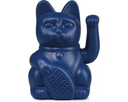 Donkey Products Gelukskat - Lucky Cat - Geluksbrenger - Maneki Neko - Donker Blauw
