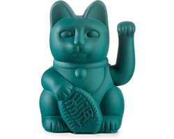 Donkey Products Gelukskat - Lucky Cat - Geluksbrenger - Maneki Neko - Donker Groen