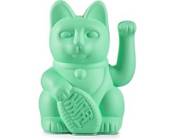 Donkey Products Gelukskat - Lucky Cat - Geluksbrenger - Maneki Neko - Mint Groen