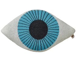 Donna Wilson Blue Eye Shaped sierkussen - gebreid